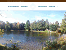 Tablet Screenshot of cedarlodgecamping.com